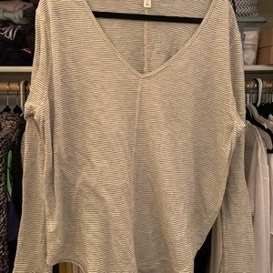 Black and white striped long sleeve